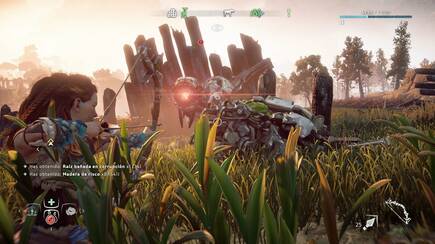El mundo de 'Horizon' está habitado por unas peligrosas máquinas con apariencia animal, y junto a Aloy tendremos que descubrir los motivos.
