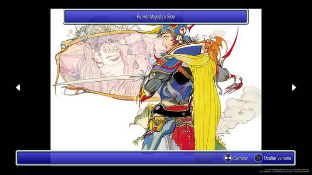 Galería de arte de 'Final Fantasy I' con bocetos e ilustraciones de Yoshitaka Amano. También podrás escuchar la música de Uematsu en cada juego, todo un regalo para tus oídos.